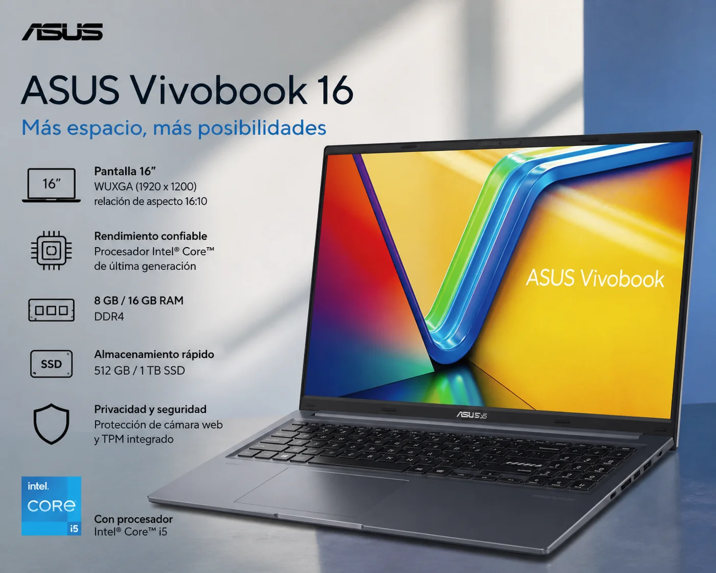 Laptop Asus Vivobook 16 - Imagen 2