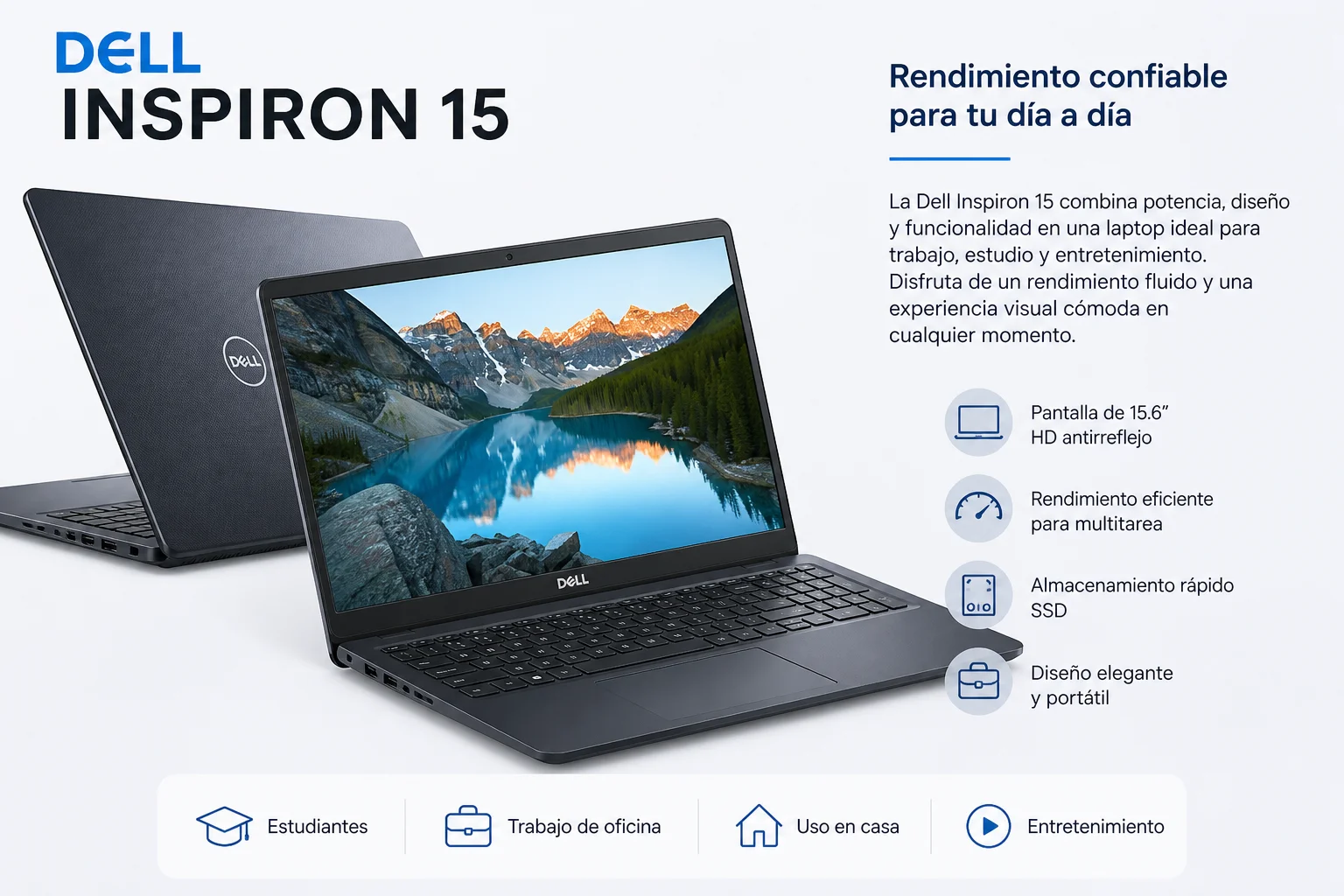 Laptop Dell inspiron 15 - Imagen 2