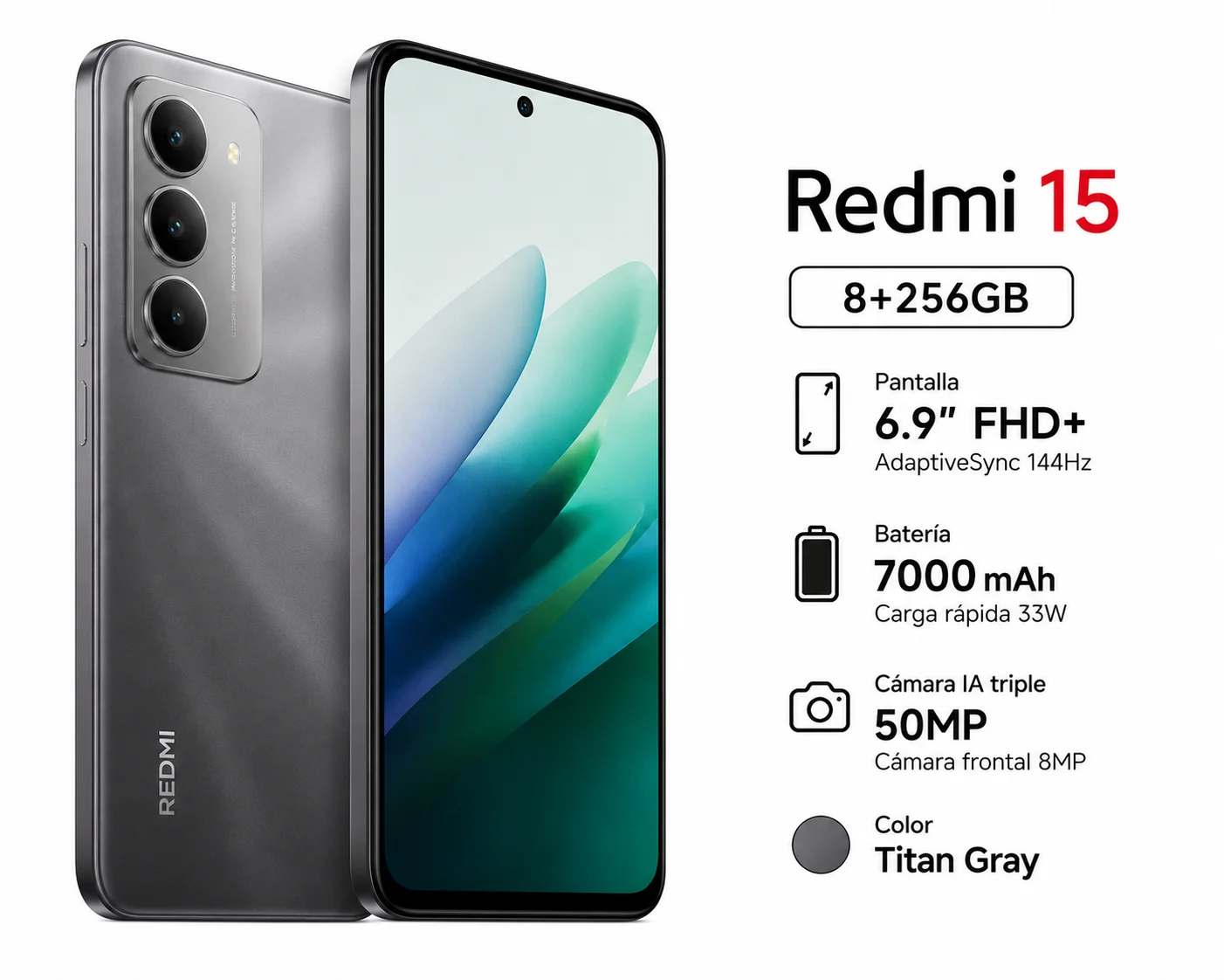 Redmi 15 8+256GB