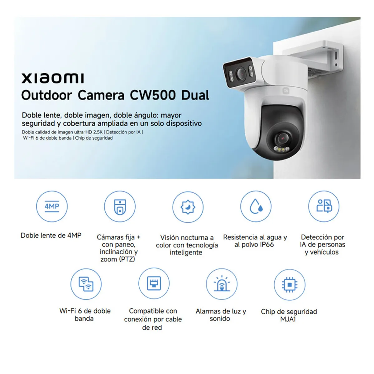 Xiaomi Outdoor Camera CW500 Dual EU - Imagen 6